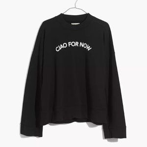 Madewell Ciao For Now Mockneck Sweatshirt